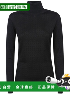 1h可退 潮奢 Elisabetta Franchi 女士 微型徽标提花毛衣 MK23S56