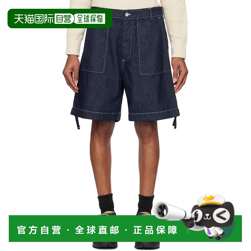 1h可退 潮奢 C.P. Company 男士 蓝色 3/1 Denim 牛仔短裤 18CMBE