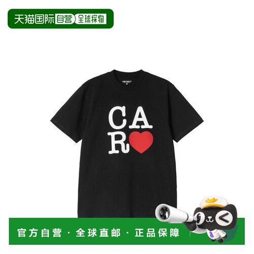 1h可退 CARHARTT WIP 男士T恤 I03753889XX AW2026 黑色