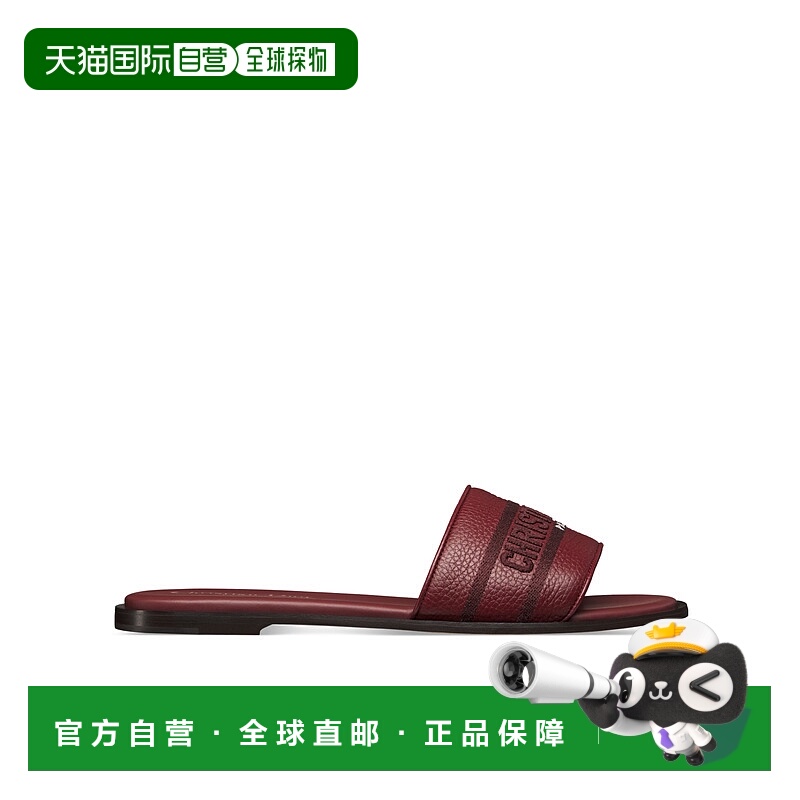 1h可退 DIOR 女士凉鞋 KCO426CEYS08V AW2025 红色 Dway 拖鞋