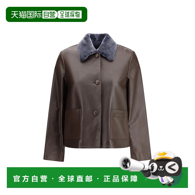 1h可退 MARNI 女士外套 GIMX0314QUULA73600M75 SS2026 棕色羊毛