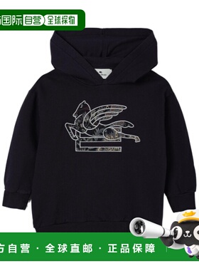 1h可退 ETRO 男童卫衣 GX4P30Z3333667 AW2025 黑色 连帽衫