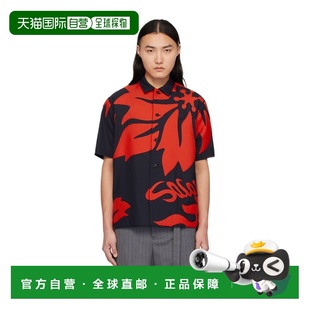 2403279M217 SS2024 黑色 SACAI 纽扣衬衫 衬衫 Floral 男士