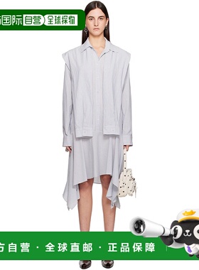 1h可退 潮奢 Acne Studios 艾克妮 女士 蓝色叠层连衣裙 A20802