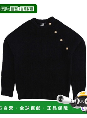BALMAIN 男童针织衫 BX9P80Z3317930OR AW2025 黑色
