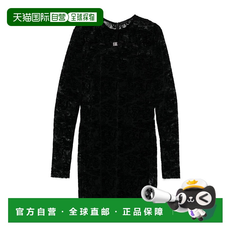 1h可退 GIVENCHY 女士连衣裙 BW22AZ20H4001 SS2025 黑色