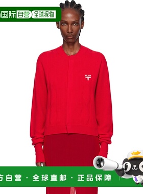 1h可退 潮奢 AO YES 女士 红色 Double Collar Logo Embroidery