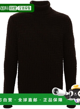 1h可退 潮奢 Prada 普拉达 男士 棕色毛线衫 UMR62715TK羊绒毛衣