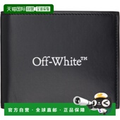 潮奢 钱包 off 男士 1h可退 Bookish white 黑色 OMNC085C99LEA00