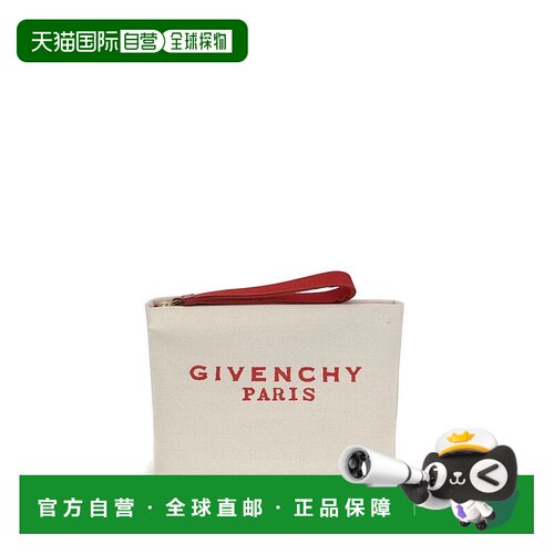GIVENCHY 女士化妆包 BB60PNB2C8289 AW2025 米白色 拉链手拿包