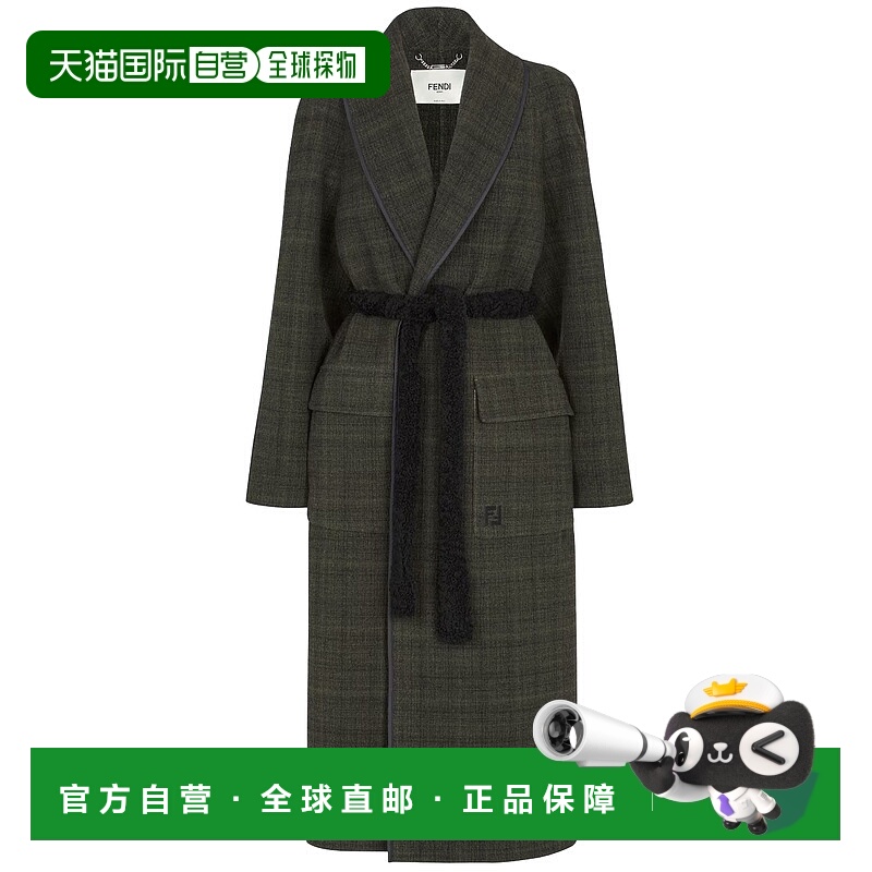 1h可退 FENDI 女士外套 FF6040ATB0F0TGC AW2024 黑色羊毛