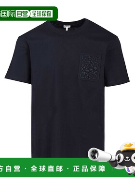 LOEWE 男士T恤 H526Y22XBC9602 AW2025 蓝色短袖