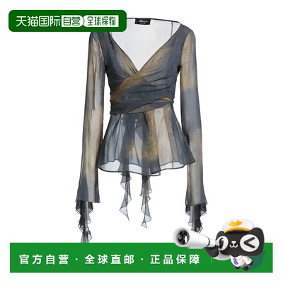 潮奢 Blumarine 蓝色情人 女士 Blouses 真丝衬衫