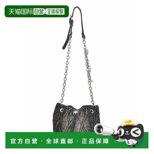 DIESEL 女士单肩包 X10346P6330T8013 CO 灰色 CHARM-D BUCKET S