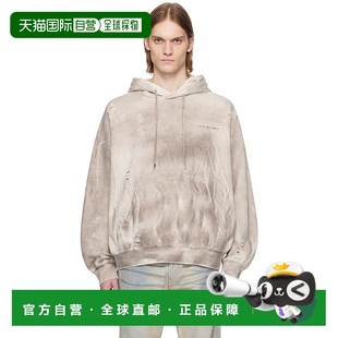 Chen Wang Ripped 潮奢 连帽 Sandwashed Feng 灰色 1h可退 男士