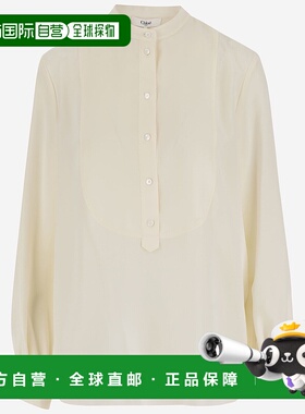 CHLOÉ 女士衬衫 CH25AHT17077114 AW2025 白色 Silk blouse