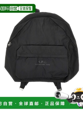 A.P.C. 男士双肩包 PAAGXH62246LZZ SS2026 黑色 Logo双肩包