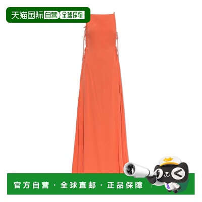 ALAIA 女士连衣裙 AA9R3069W201D390 AW2026 橙色 无袖连衣裙吊带