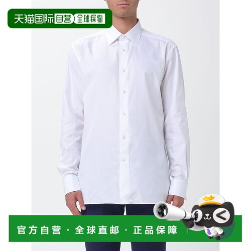 Z ZEGNA 男士衬衫 9RS4PA303901A3100 SS2026 白色杰尼亚