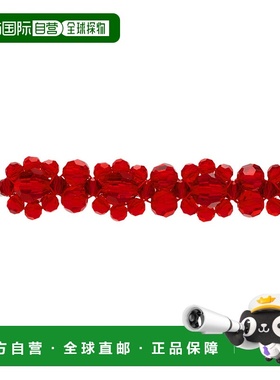 1h可退 潮奢 Simone Rocha 蒙娜 罗莎 女士 银色 & 红色 Flower