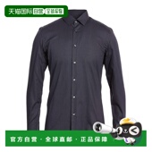 潮奢 舒适时尚 BOSS 男士 1h可退 blue蓝色 波士 花纹衬衫