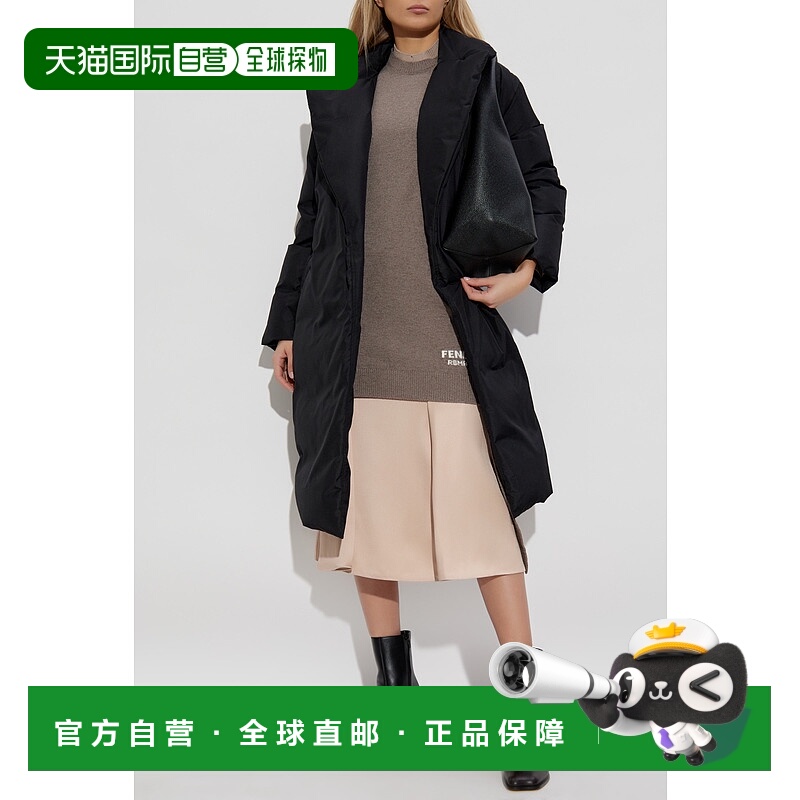 1h可退 FENDI 女士外套 FAN194AT8EF0GME CO 黑色 长袖羽绒服