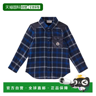 1h可退 潮奢 MONCLER GRENOBLE ENFANT 女童 格纹棉质法兰绒衬衫
