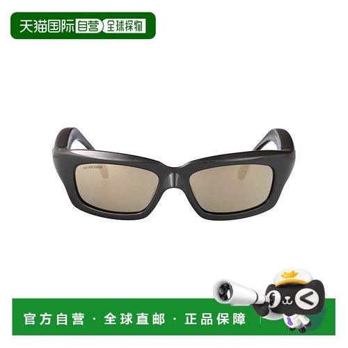 BALENCIAGA 男士眼镜 BB0385S003 SS2025 灰色 矩形太阳镜