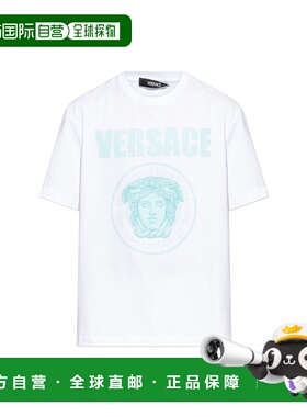 VERSACE 男士T恤 10133021A150831W000 SS2025 白色上衣男装
