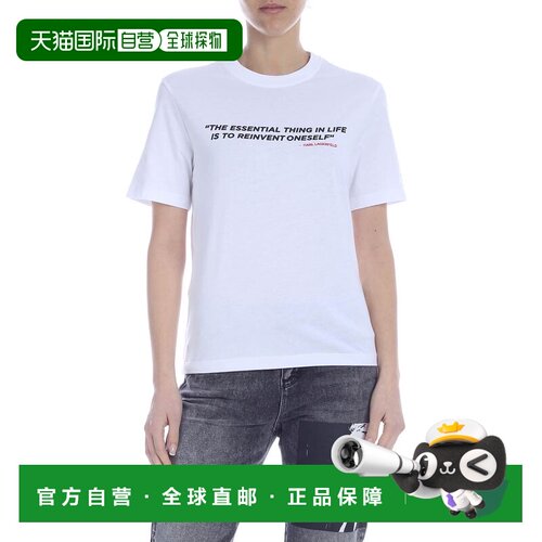KARL LAGERFELD 女士T恤 200W1792100 SS2020 白色