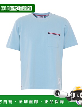 THOM BROWNE 男士T恤 MJS307A07323480 SS2026 蓝色男装