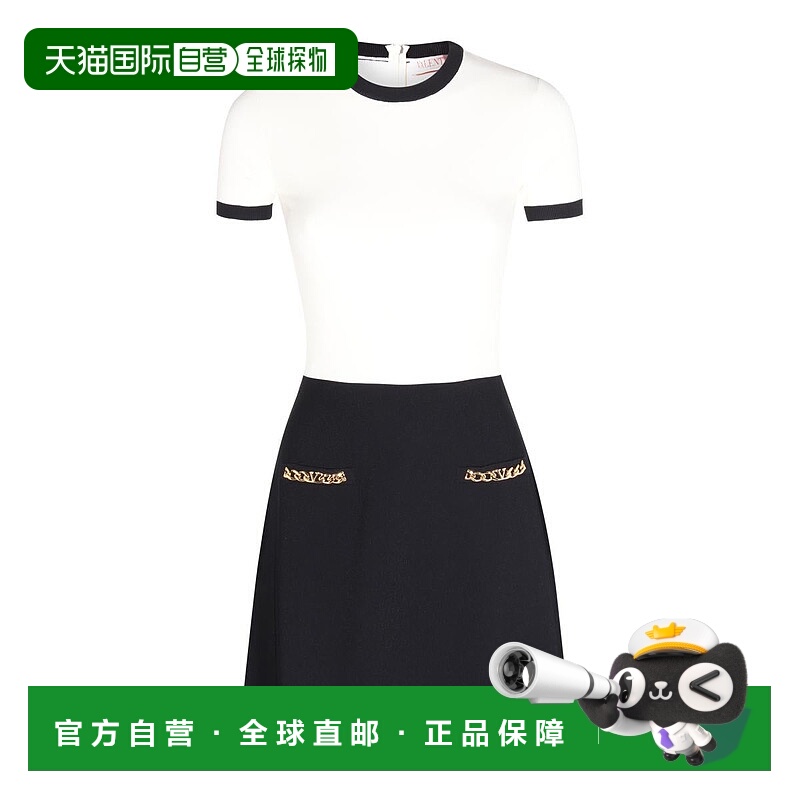 1h可退 VALENTINO 女士半身裙 2B3KD09R7RM0AN AW2023 黑色