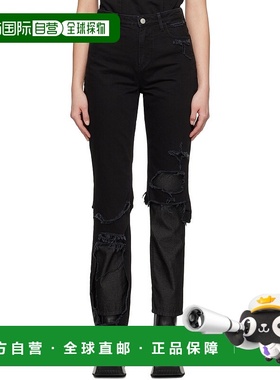 1h可退 潮奢 Raf Simons 拉夫 西蒙 女士 黑色 Double Destroyed