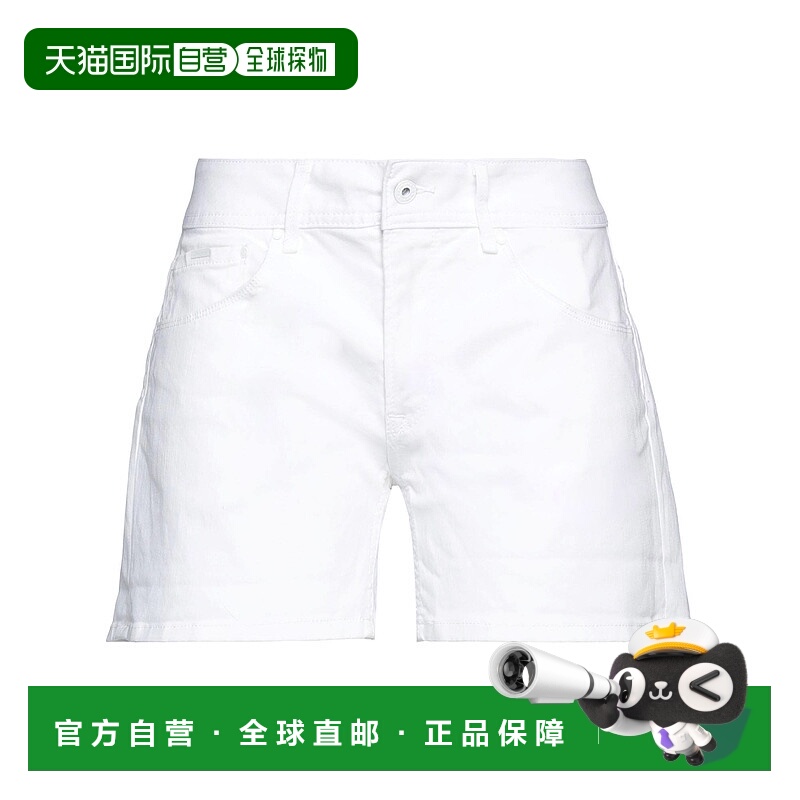 1h可退 潮奢 Pepe Jeans 女士 牛仔短裤 white白色 舒适时尚