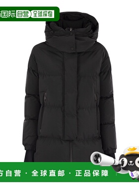 HERNO 女士外套 PI002047D9300 AW2025 黑色 连帽羽绒服