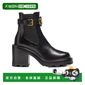 短筒厚底鞋 VALENTINO AW2025 黑色圆头靴 女士靴子 WS0KY9BEK0NO