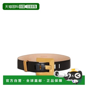 SS2026 GN1WJ192LSLX0PA 黑色 ANTHEM 5CM BALMAIN 女士腰带