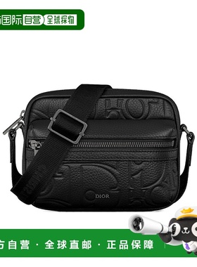 DIOR 男士斜挎包 2ESWS034LLGH00N SS2025 黑色 迷你 Rider 2.0单