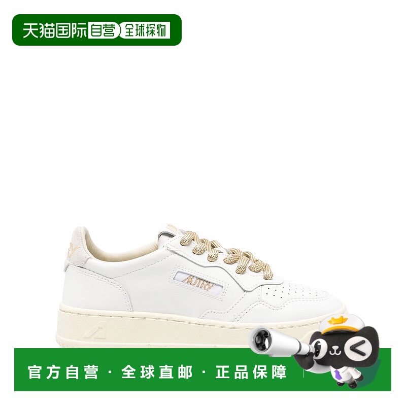1h可退 AUTRY 女士休闲鞋 AULWSW01LEATSWOLL AW2025 白色 MEDALI