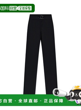 DIESEL女士休闲裤PERSYA173650PHAL9XXA新款羊毛阔腿裤喇叭裤