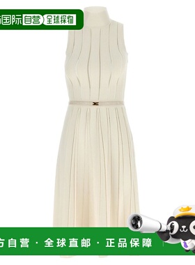 1h可退 潮奢 Elisabetta Franchi 女士 镂空编织针织连衣裙 AM02S