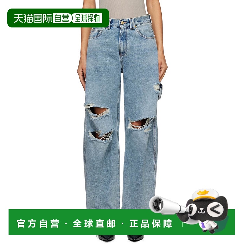 1h可退 潮奢 DARKPARK 女士 蓝色 Audrey Barrel Leg Carpenter