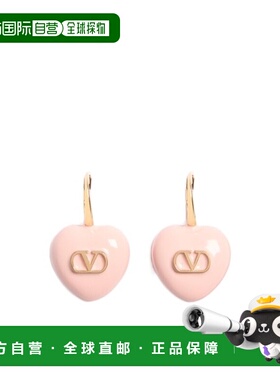 VALENTINO 女士耳饰 WJ0BJ5MJPMXS SS2026 粉红色心形 耳扣耳饰