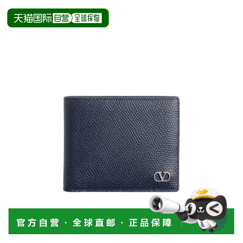 1h可退 VALENTINO 男士钱包 YP0AP3UAGM30 CO 蓝色 vlogo 钱包