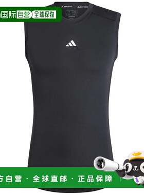 ADIDAS 男士运动服 JE6694NERO CO 黑色 CANOTTA UOMO TECHFIT