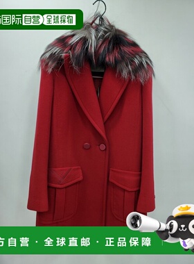 FENDI 女士外套 FJ6952A5GOF0GXR AW2018 红色 纽扣大衣