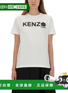 KENZO 女士T恤 FF52TS1574SO01 AW2025 白色 GOTS BOKE FLOWER 2.