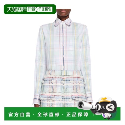 THOM BROWNE 女士衬衫 FLL019AF0274996 SS2023 白色长袖
