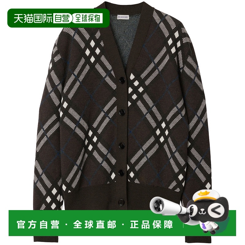 1h可退 BURBERRY 女士针织毛衣 8093493C1213 AW2024 棕色博柏利