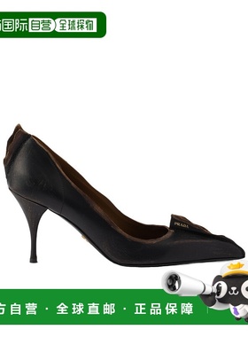 PRADA 女士高跟鞋 1I194OV69FA085F0Y71 黑色 一脚蹬AW2025